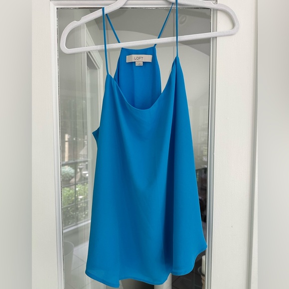 LOFT Blue Sleeveless Tank - Picture 1 of 2